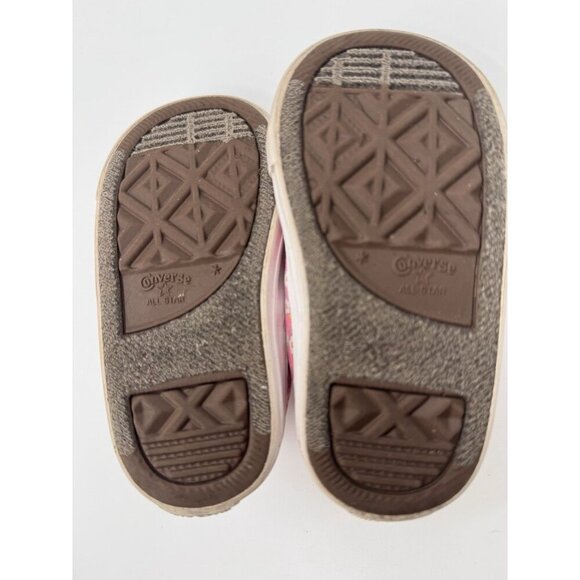 Converse Chuck Taylor All Star Toddler Size 5 Pink Ditsy Floral Flowers Peony - Picture 8 of 8